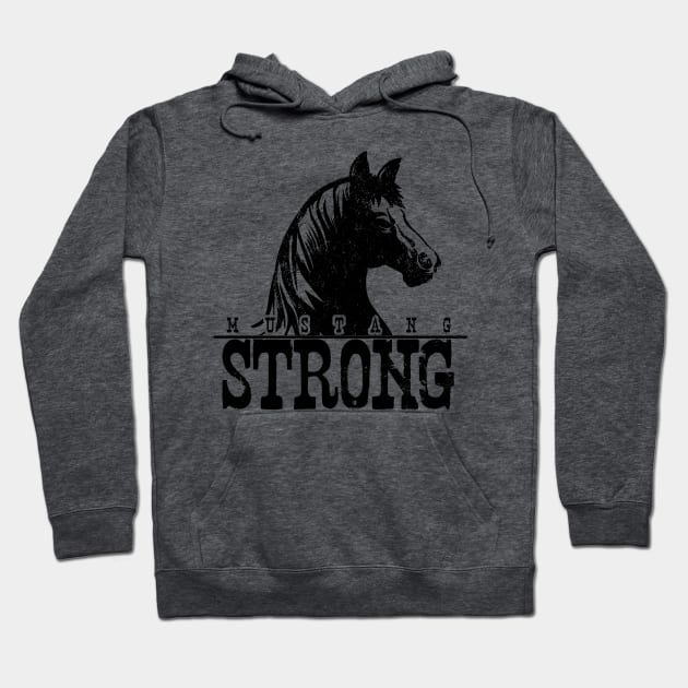 Mustang Strong WPH MEDIA Hoodie by WPHmedia